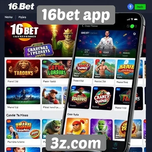 16bet app oferece ampla variedade de jogos online