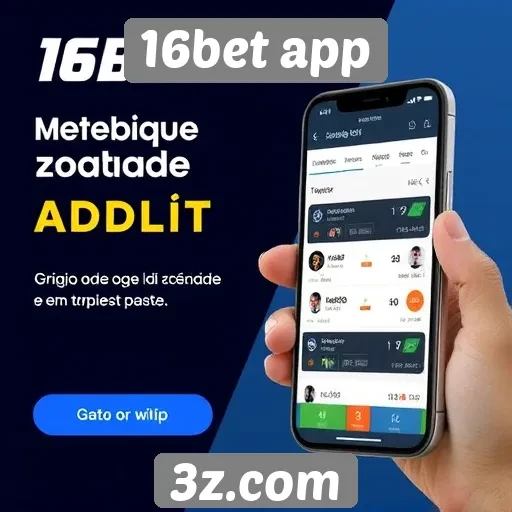 Experiência de apostas ao vivo no 16bet app